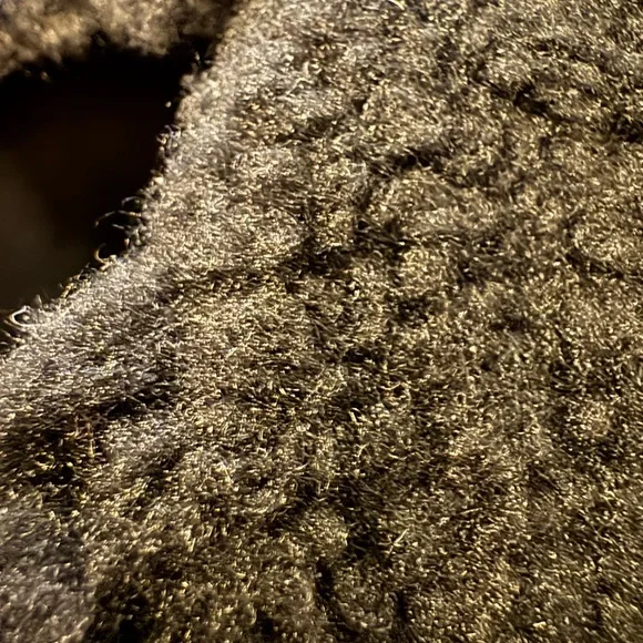 Yosi Samra Jessy Faux Shearling Mule Black Fuzzy Slippers - Picture 6 of 14